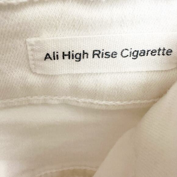 Frame Ali High Rise Cigarette Skinny Jeans White Size 28 - Picture 7 of 8